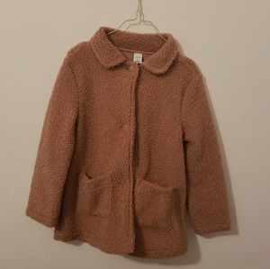 Blush sherpa dressy coat